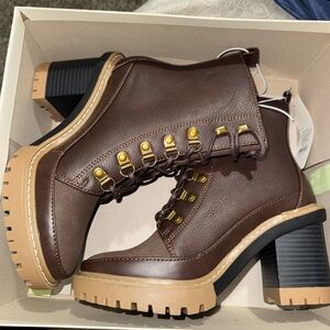 Brown Leather Ankle Boots